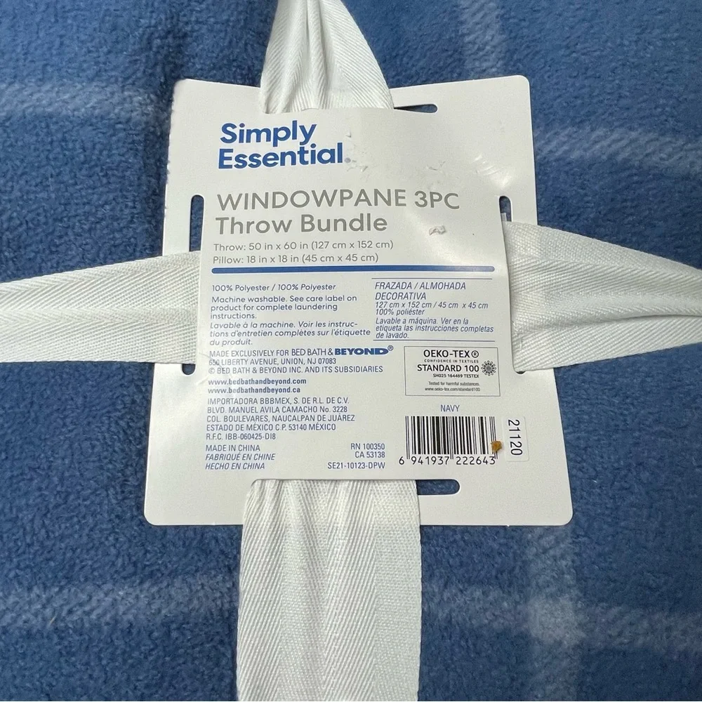 - Simply Essential windowpane 3 pcs throw bundle - Picture 8 of 8